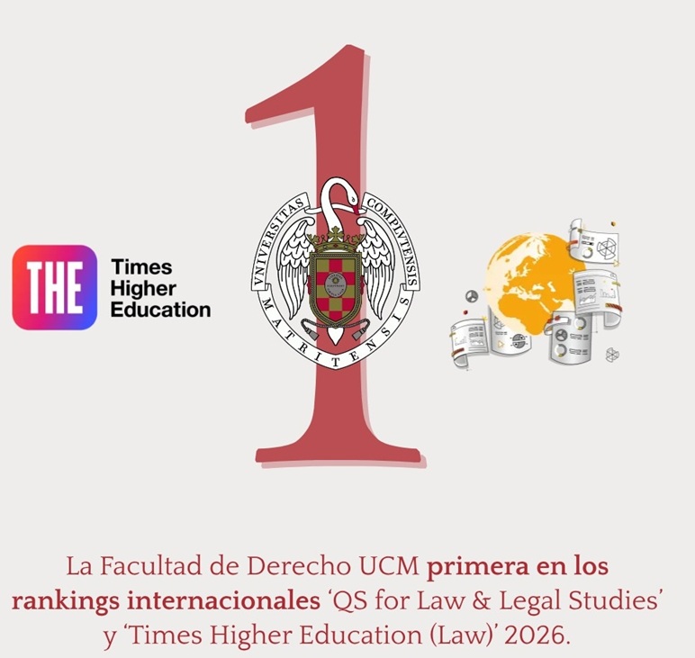  Derecho se mantiene como la primera Universidad española en los ranking internacionales THE y QS en su convocatoria 2026